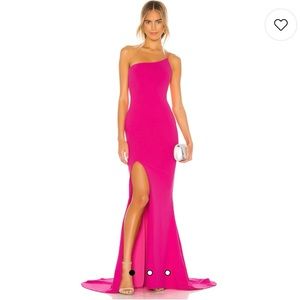 Beautiful one strap Nookie Jasmine one  dress with train